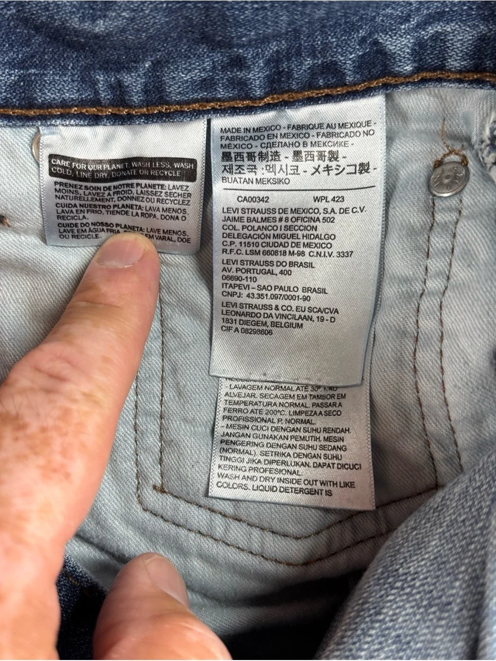 Levi Strauss & Co 569 Loose Straight Men’s W32 L30 Cotton Medium Wash Blue Jeans
